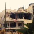 A destroyed building in the Baba Amr district in Homs - Facebbok