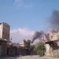 Bab Al-Hadid quarter in Aleppo following an air raid on the second day of the truce. Ugarit News- Youtube