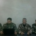 A group of Free Syrian Army declare the formation of a military council in Daraa in February 2012 - YouTube