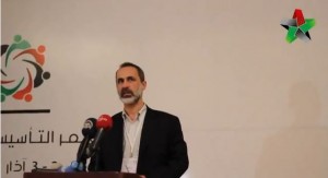Ex-Chairman of the National Coalition giving a speech at the elections of the Aleppo local councils - YouTube