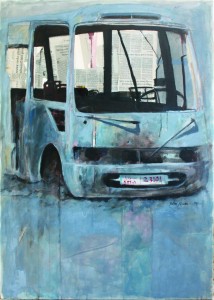 ربيع كيوان/" نعش"/ قياس: 100×140 سم / تقنيات مختلفة على قماش