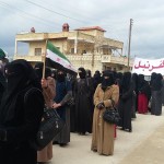 من الوقفة التضامنية للتنديد بحصار مضايا وغيرها من المناطق السورية تصوير هاديا المنصور