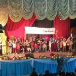 Children with special needs take part in a play as part of the Biniqdar campaign