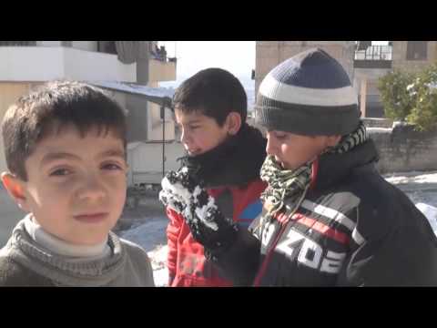 Snowstorm Freezes Life in Idlib Province