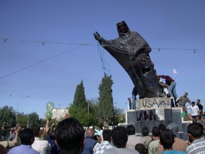 Saddam Statue Fall of Saddam Hussein