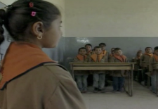 Roll call for the leader: A Syrian school scene from a movie by Omar Amiralay