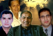 A family torn apart by force: Omaya Abbas died, while her husband Ali and her son Omar are in prison and Mohamad is in exile.