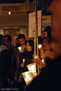 Candle Sit-in at the Egyptian Embassy in Damascus