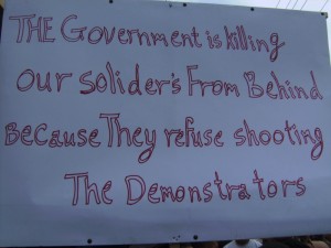 A message from protesters in Banyas to the world
