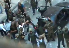 Beating protesters and putting them in the trunk