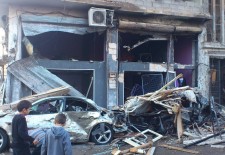 Aftermath of the explosion in Homs - Facebook