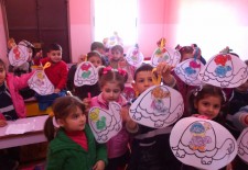 A kindergarten class at the Latakia stadium school - Facebook
