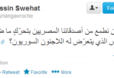 "Could we hope that our Egyptian friends take [steps] to stop the incitement against Syrian refugees?"