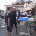 A market in the city of Andnan in the Aleppo countryside. Credit: YouTube