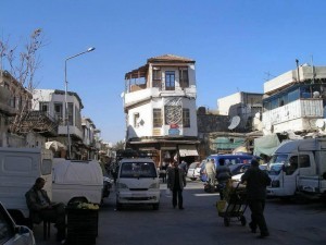 One of the buildings in the Jewish Quarter in the Old City of Damascus Credit: Jews of Syria page on Facebook