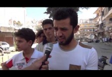 Demonstrators in Salqeen Give their Views on Military Strike, Political Solution