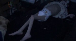 Activists in the Muaddamiyyah suburb of Damascus say that seven-year-old Duaa is suffering from malnutrition.Credit: YouTube.