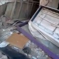 A destroyed pharmacy in Damascus. Credit: YouTube.