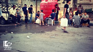 Displaced Syrians in Sahnaya south of Damascus in 2012. Photo credit: Young Lens Dimashqi