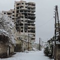 Snow cover Al-Qaboun neibourhood in Damasacus. Photo credit: Young Lens Dimashqi