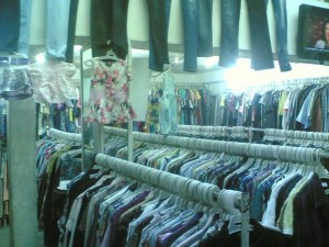 A second-hand clothes shop. Photo credit: Facebook