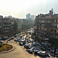 A square in central Damascus. Photo credit: Lens Young Dimashqi