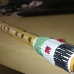 One of Ahmad’s own flutes.