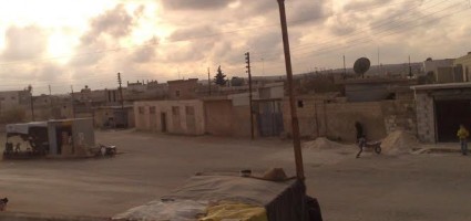 The central square in Talmans in Syria's Idlib province. (Photo: Manaf Hashash)