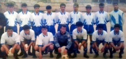 The Kfar Nabel football team. Photograph from the archive of Mustapha al-Jalal.
