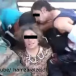 A still from a video purportedly showing Syrian prisoners beaten by government soldiers. Hamza al-Zeidi. Source: YouTube