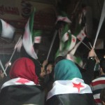 من الاحتفالية السنوية لانطلاق الثورة السورية في حي البستان في حلب. تصوير صلاح الأشقر