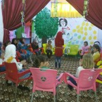 من النشاطات الخاصة بمركز دعم الأطفال مفسيا في كفرنبل تصوير مها الأحمد