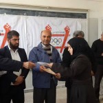 من حفل توزيع الجوائز في مسابقة الأولمبياد العلمي الأول تصوير آمنة اليوسف