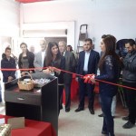 Event organisers officially open the exhibition