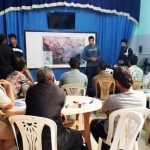 جلسة لمتابعة أعمال مشروع إحصاء سكان كفرنبل تصوير مصطفى الجلل