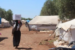 The Violet organisation provides services to this camp for the internally displaced. Photo: Violet official webpage