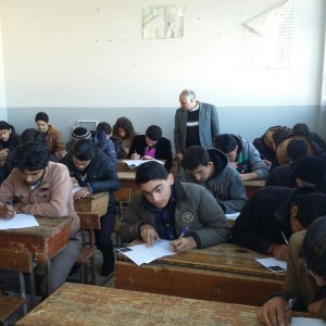 Students inside a teaching institute classroom. Photo: Darin Hassan